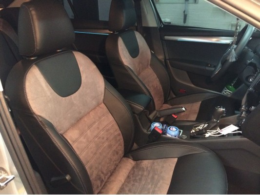 Каркасные авточехлы на Skoda Octavia A7 FL